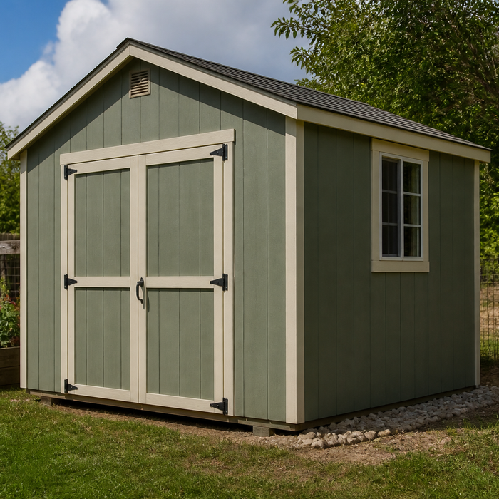 how tall is a 10x12 shed