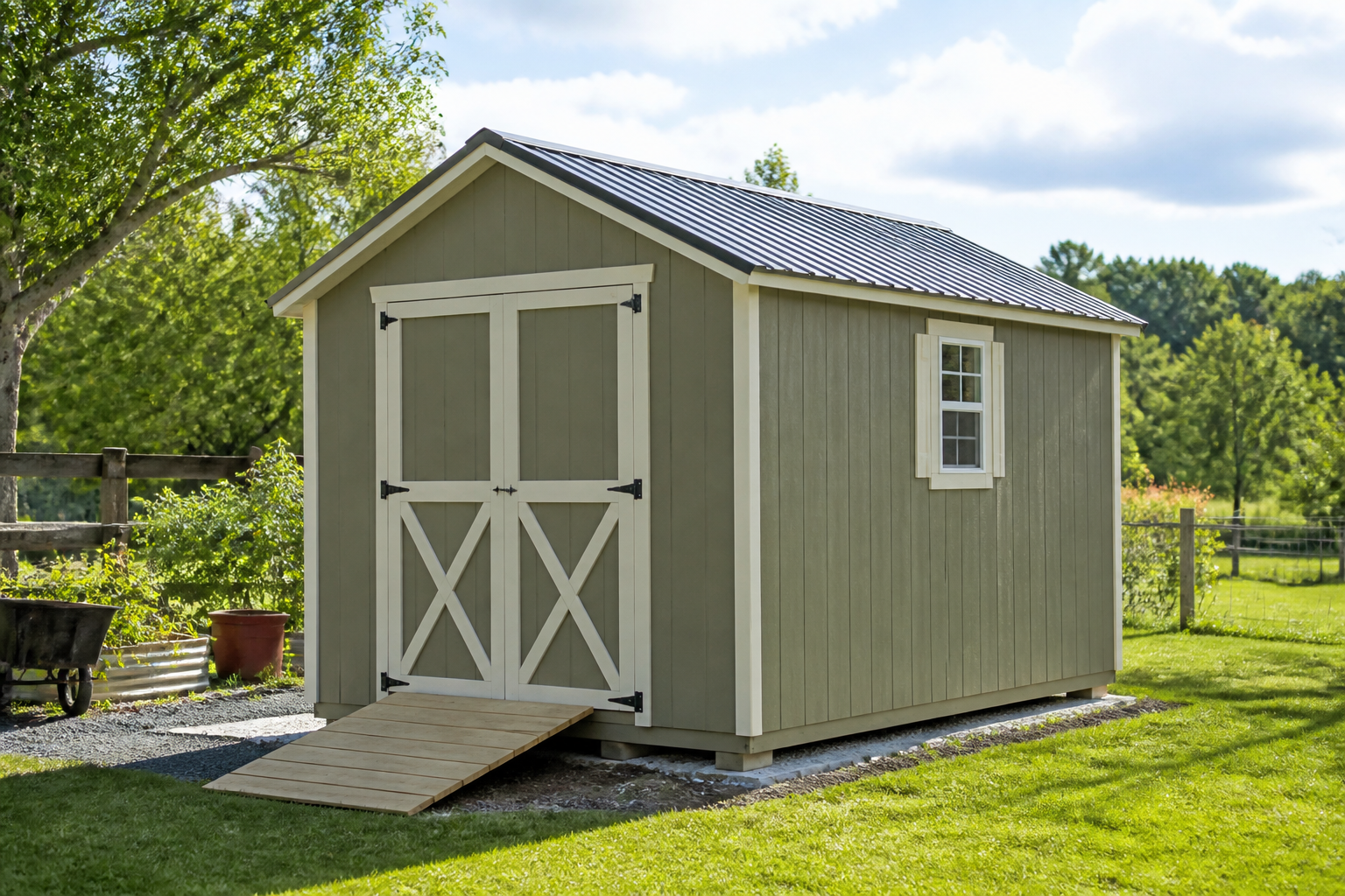 how many square feet is a 12x16 shed
