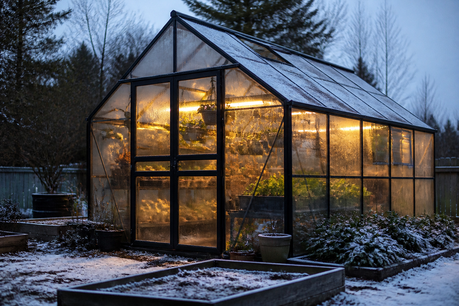 what temperature should a greenhouse be at night
