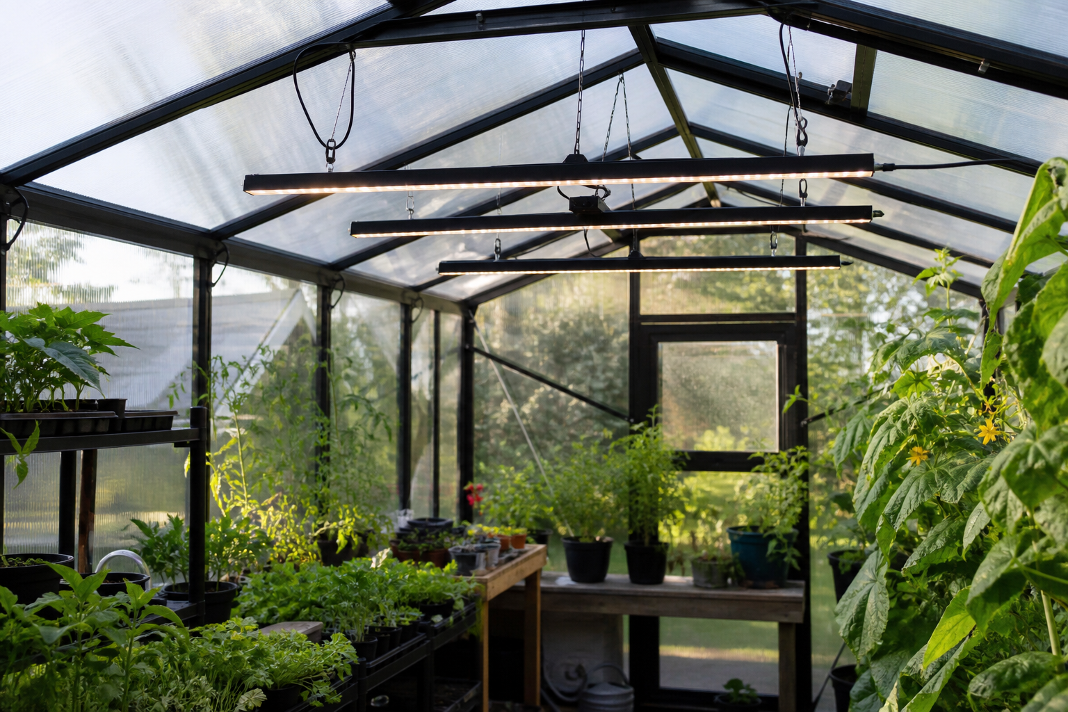 how to set up a lighting system for your greenhouse