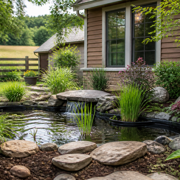 how pond kits simplify backyard water feature installation