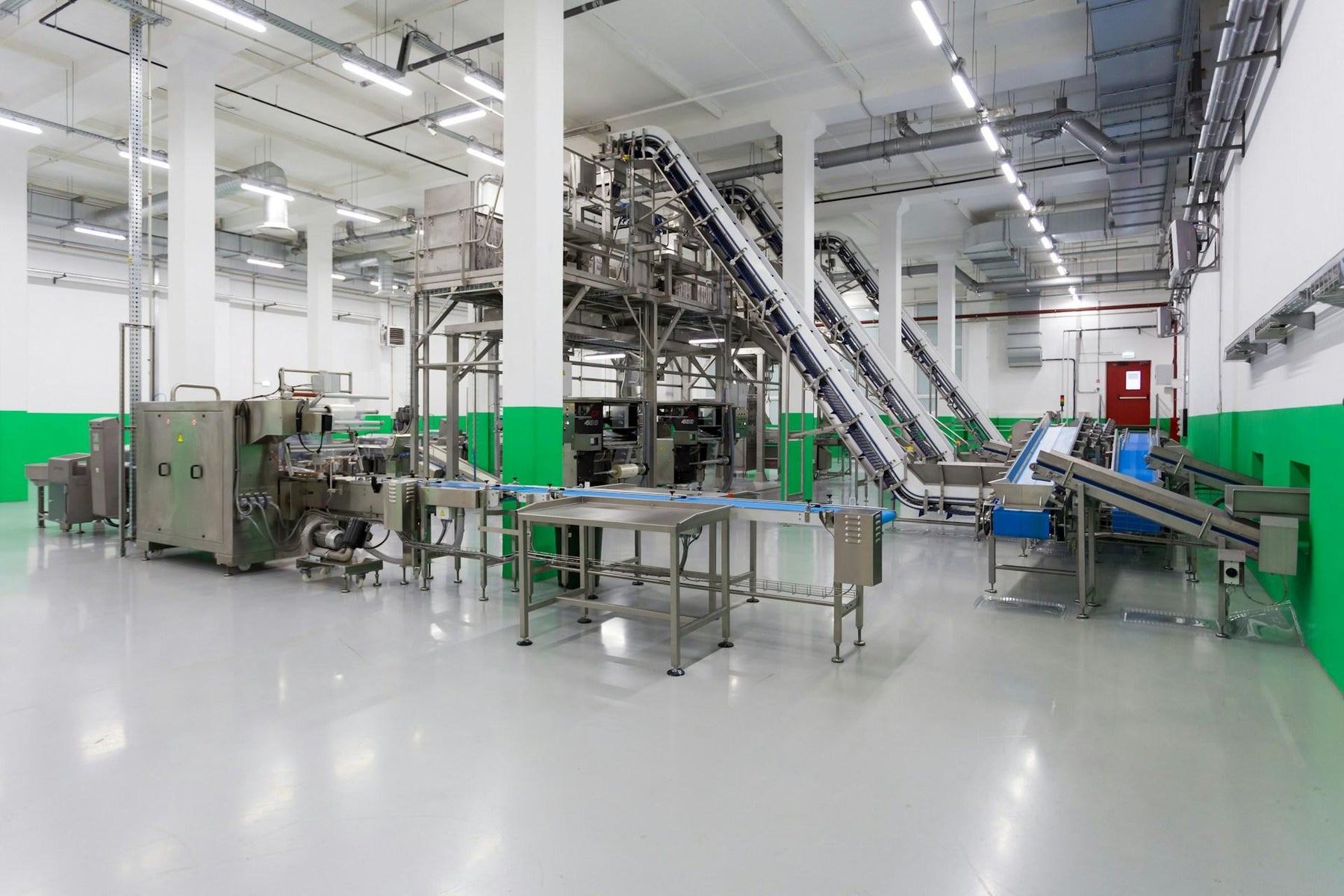 Clean food production facility illustrating batch testing and quality control