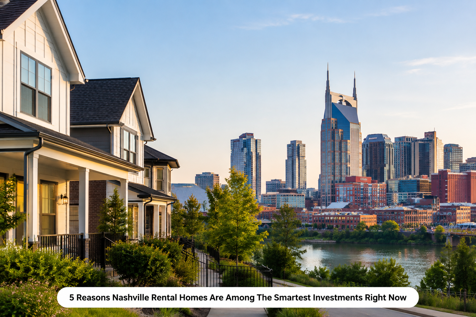 Nashville rental homes and residential skyline