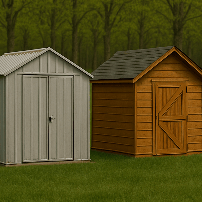 Wood vs Metal Shed: Comparing Durability, Maintenance, and Looks