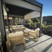 Bon Pergola - 10x10 Aluminum Pergola Freestanding - Back View