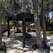 Bon Pergola - 10x10 Aluminum Pergola Freestanding - Dark Gray - Display
