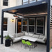 Bon Pergola - 10x10 Aluminum Pergola Freestanding - Style in Dark Gray