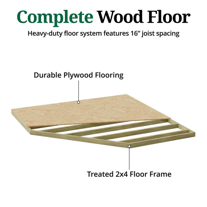 Little Cottage Co. Classic Five-Corner 10x10 Shed Kit