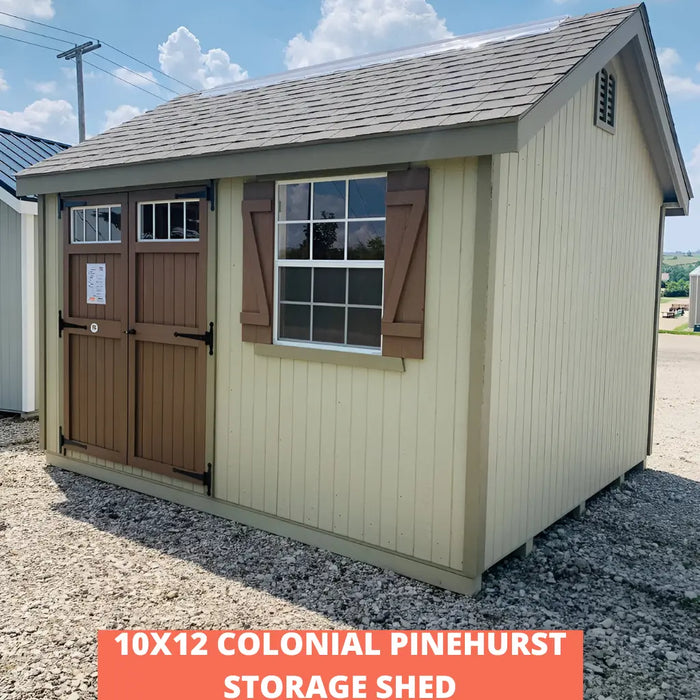 Little Cottage Company - Colonial Pinehurst Storage Shed Kit - 10x12