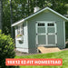 EZ-Fit - 10x12 Homestead Shed Kit - Quick-Ship - Front