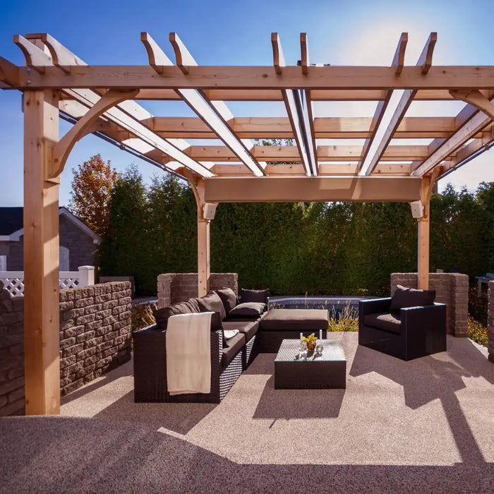 Outdoor Living Today - 10×12 Pergola with Retractable Canopy - Fully Assembled