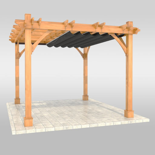 Outdoor Living Today - 10×12 Pergola with Retractable Canopy - Isolated