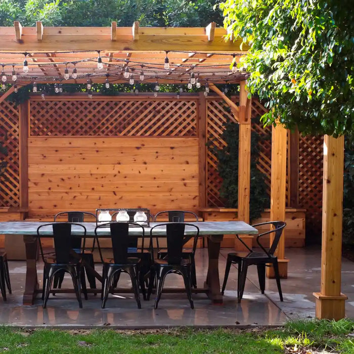 Outdoor Living Today - 10×12 Pergola with Retractable Canopy - Side