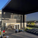 Bon Pergola - 10x13 Aluminum Pergola Freestanding - Dark Gray -Side