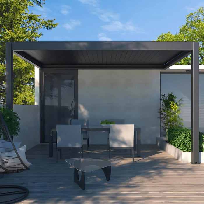 Bon Pergola - 10x13 Aluminum Pergola Freestanding - Front View