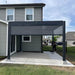 Bon Pergola - 10x13 Aluminum Pergola Freestanding - Gray - Front