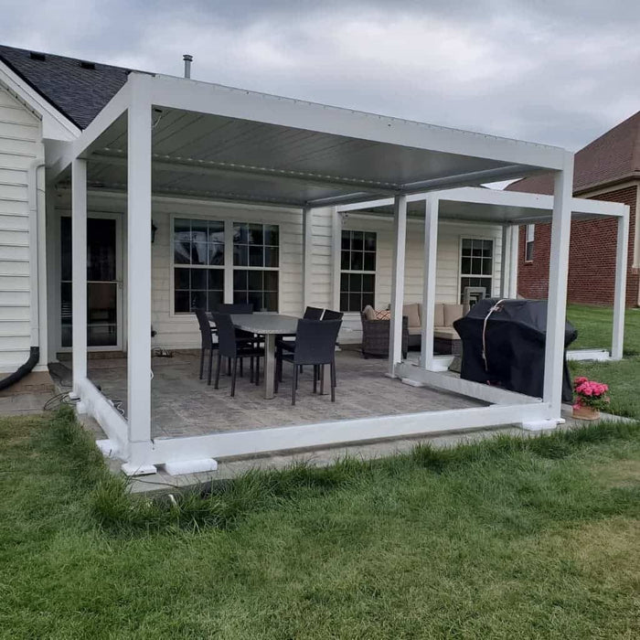 Bon Pergola 10x13 Villa Aluminum Pergola - Freestanding
