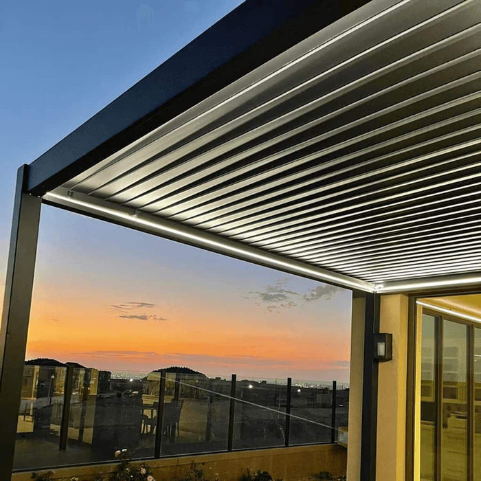 Bon Pergola - 10x13 Villa Aluminum Pergola Freestanding - Side