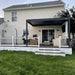 Bon Pergola - 10x13 Villa Aluminum Pergola Wall Mount - Front in Dark