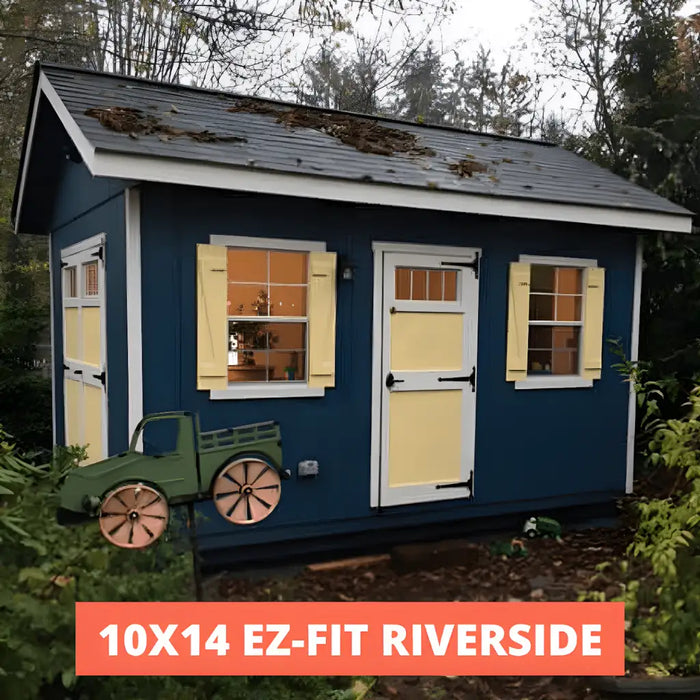 EZ-Fit - Blue Riverside Shed Kit - Quick-Ship