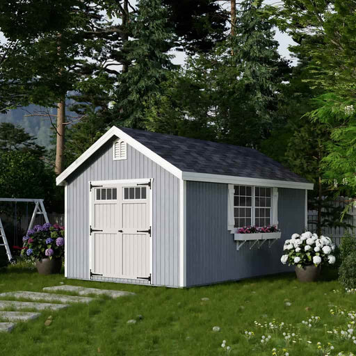 Little Cottage Company - 10x16 Colonial Williamsburg Storage Shed Kit - Front