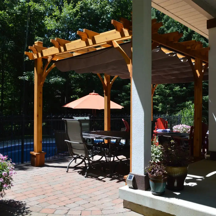 Outdoor Living Today 10×16 Pergola with Retractable Canopy