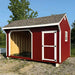 Little Cottage Company - 10x16 Value Animal Run-In Shelter with Tack Room -  View