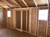 Little Cottage Company - 10x16 Value Workshop Shed - Interior View of Door