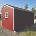 Little cottage company 10x16 value run in animal shelter painted red exterior back