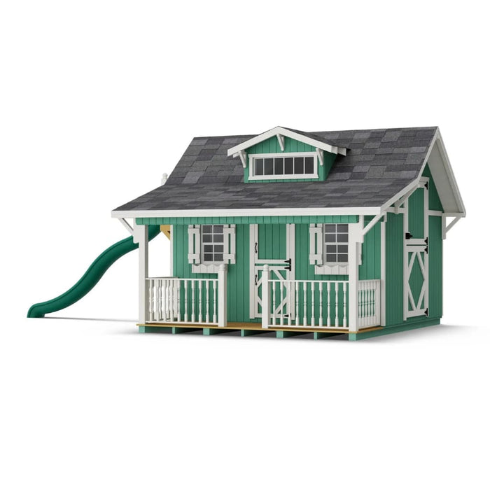 Little Cottage Co. The Craftsman With Slide Playhouse Kit