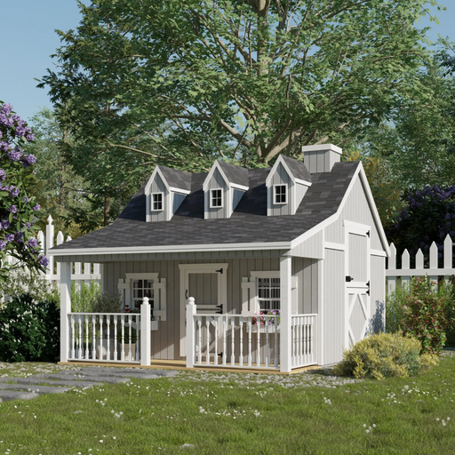 Little Cottage Company - 11x10 Pennfield Cottage Playhouse Kit - View