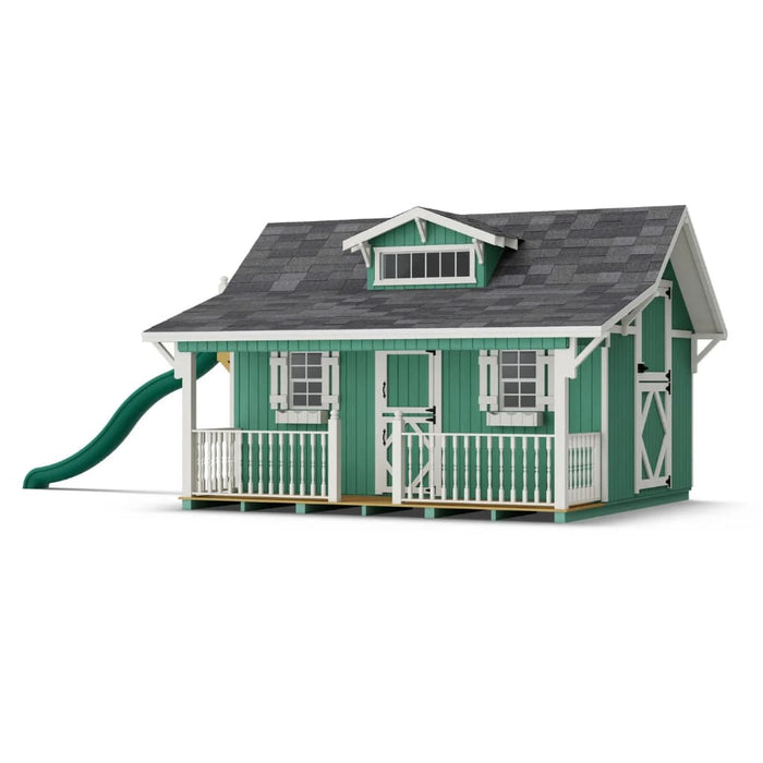 Little Cottage Co. The Craftsman With Slide Playhouse Kit