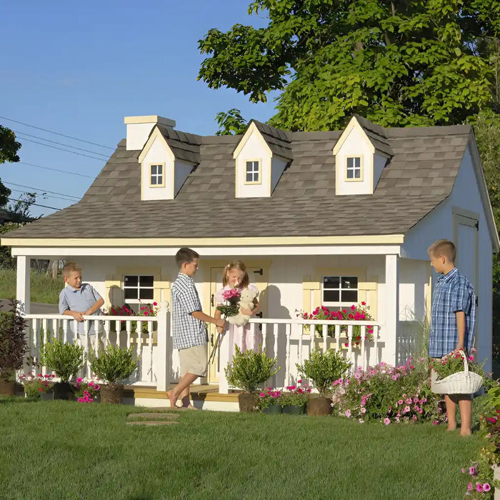 Little Cottage Company - The Pennfield Cottage Playhouse Kit - Full View