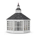 Little Cottage Company - 12x12 Octagon Garden Shed Greenhouse Kit - Back