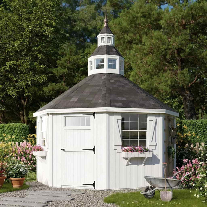 Little Cottage Company - 12x12 Octagon Garden Shed Greenhouse Kit - Main