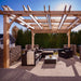 Outdoor Living Today - 12x12 Pergola with Retractable Canopy - Full View