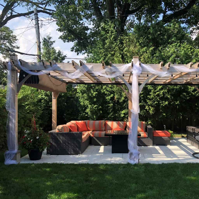 Outdoor Living Today 12x16 Pergola with Retractable Canopy