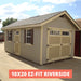 EZ-FIT - 12x20 Riverside Shed Kit - Fully Assembed