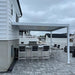 Bon Pergola - 13x13 Aluminum Pergola Wall Mount - Side View
