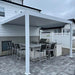 Bon Pergola - 13x13 Aluminum Pergola Wall Mount - White