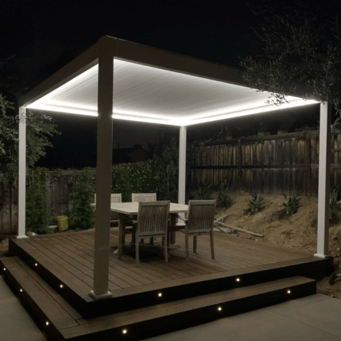 Bon Pergola - 13x13 Villa Aluminum Pergola - Led Lighting