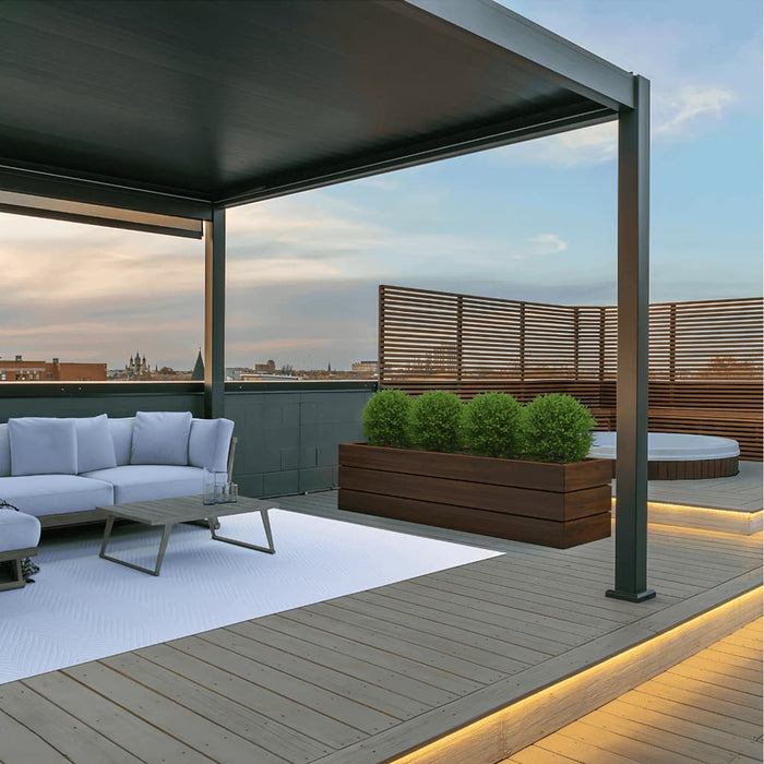 Bon Pergola - 13x13 Villa Pergola Freestanding - Side View