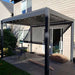 Bon Pergola - 13x13 Villa Pergola Freestanding - View in Dark Gray