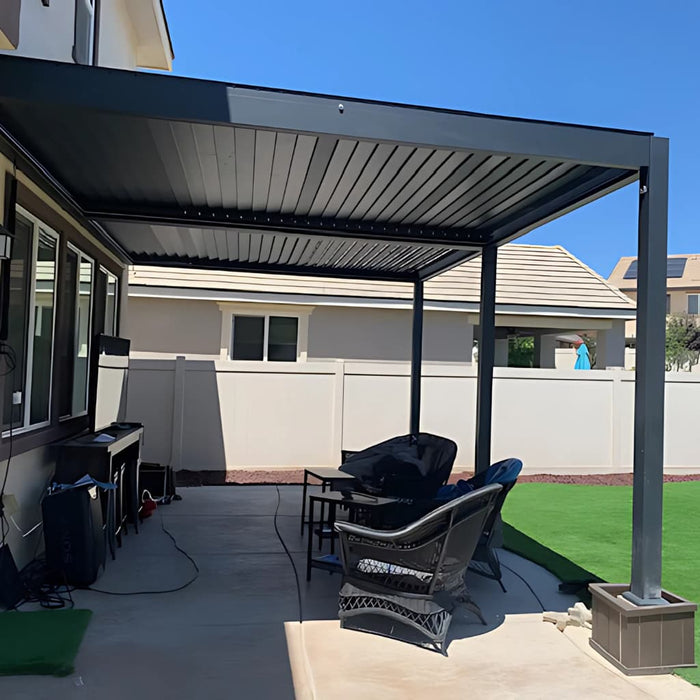 Bon Pergola - 13x19 Villa Pergola Kit - Wall Mounted - Side