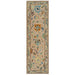 Long narrow peach Oushak runner, full front view