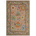 Large rectangular peach Oushak rug, full front view