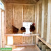 Little Cottage Company - 4x6 Colonial Gable Chicken Coop Kit - Interior