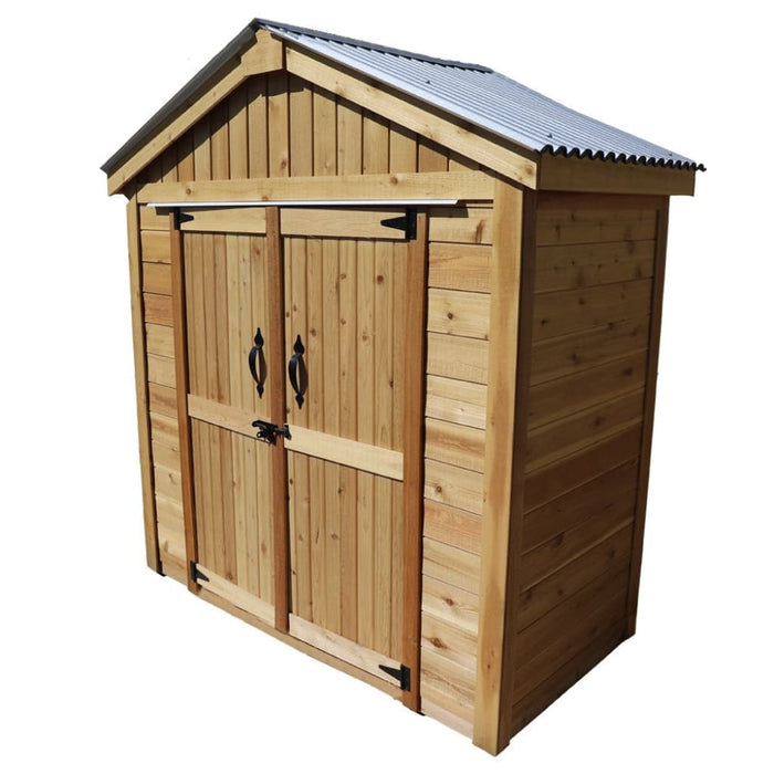 Outdoor Living Today 6x3 SpaceMaster Wood Storage Shed With Double Doors outdoor-living-today-6x3-spacemaster-wood-storage-shed-with-double-doors