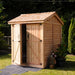 Outdoor Living Today - 6x6 Maximizer Wooden Storage Shed - Door Slightly Open