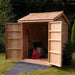 Outdoor Living Today - 6x6 Maximizer Wooden Storage Shed - with Tools Inside